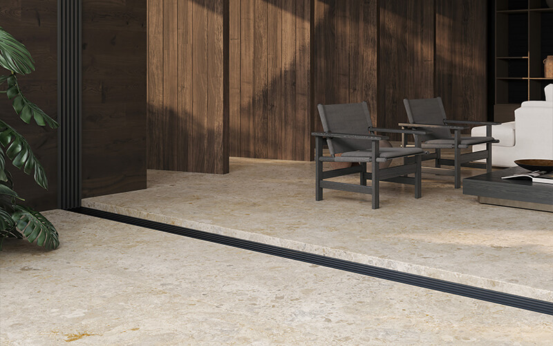 Stone surface rustic floor tiles