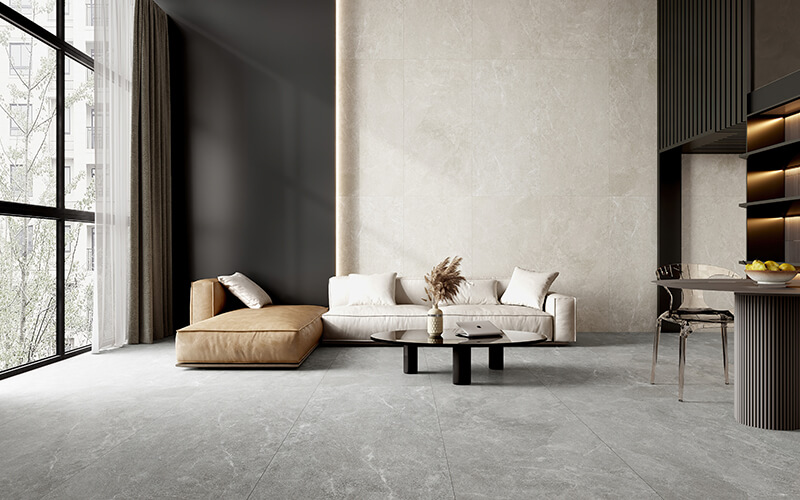 Vintage living room wall tiles