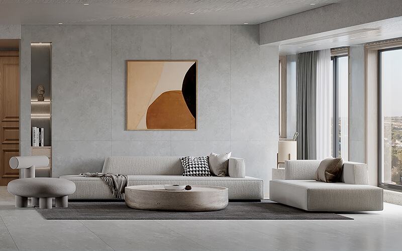 Travertine floor tile