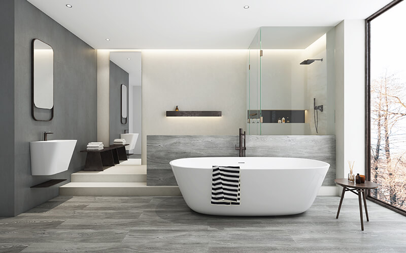 matte non-slip bathroom tiles