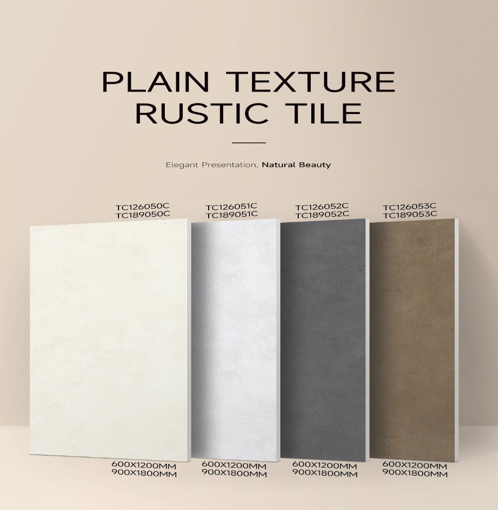 High hardness matte porcelain tiles