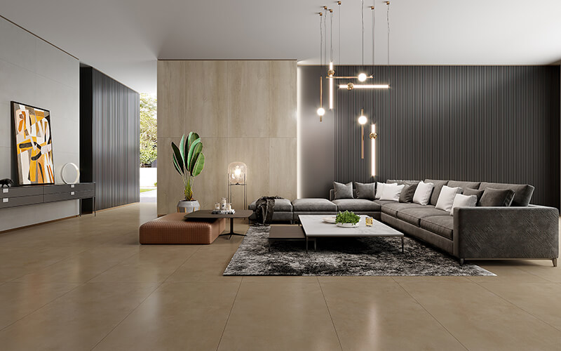 Hotel lobby luxury rustic tiles