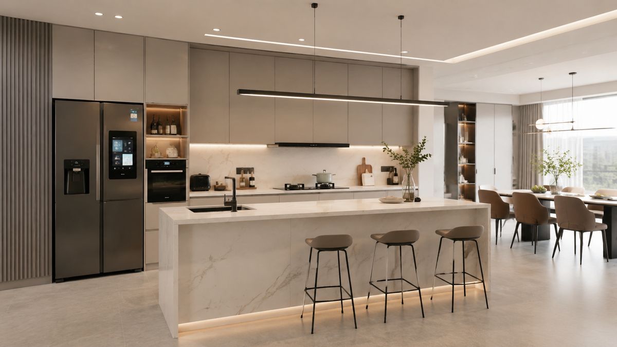 luxury villa interior with sintered stone luxury villa interior with sintered stone